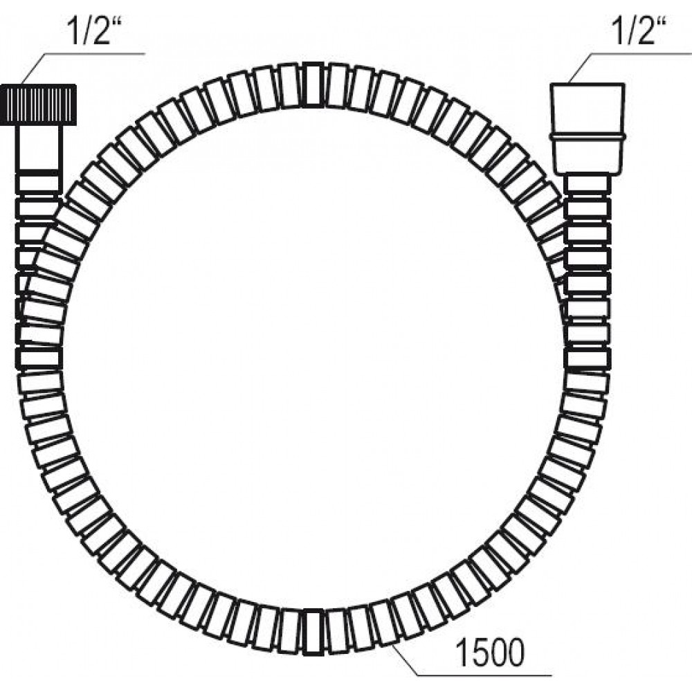 Душевой шланг Ravak X07P065 912.50 150 см