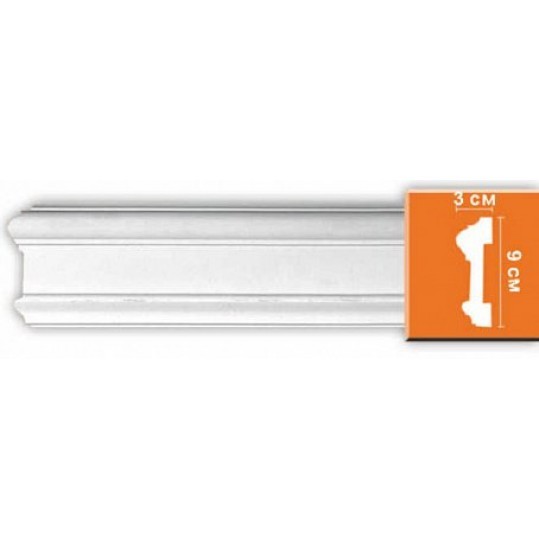 Молдинг полиуретановый Decomaster 97901F 2400х90х30 мм