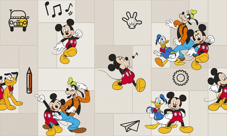 Обои виниловые на флизелиновой основе Erismann Disney Mickey E-D-001A