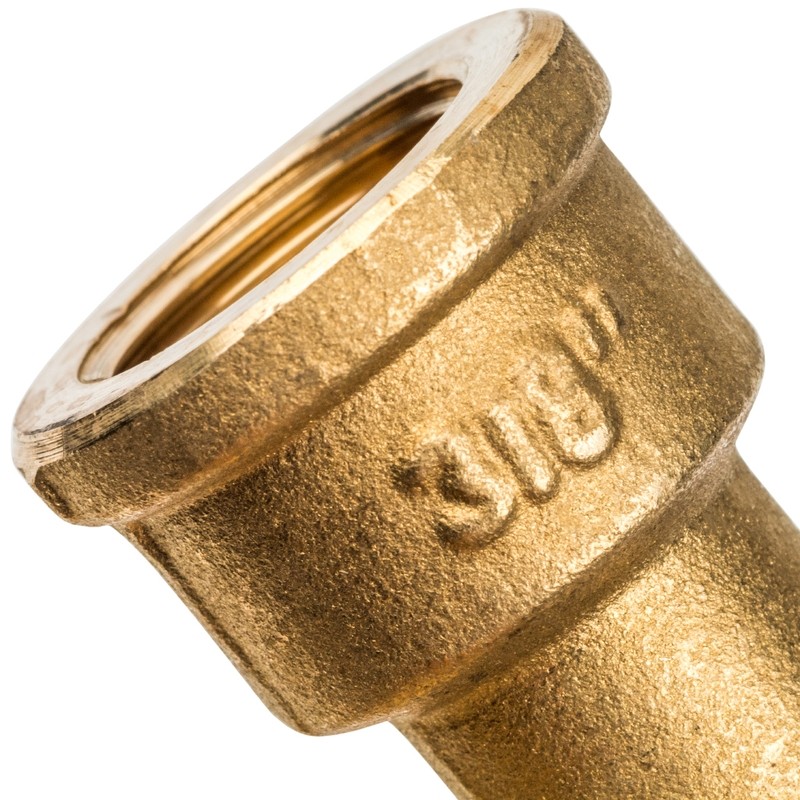 Угольник с упором Stout SFT-0015-000038 3/8 дюйма с внутренней и наружной резьбой