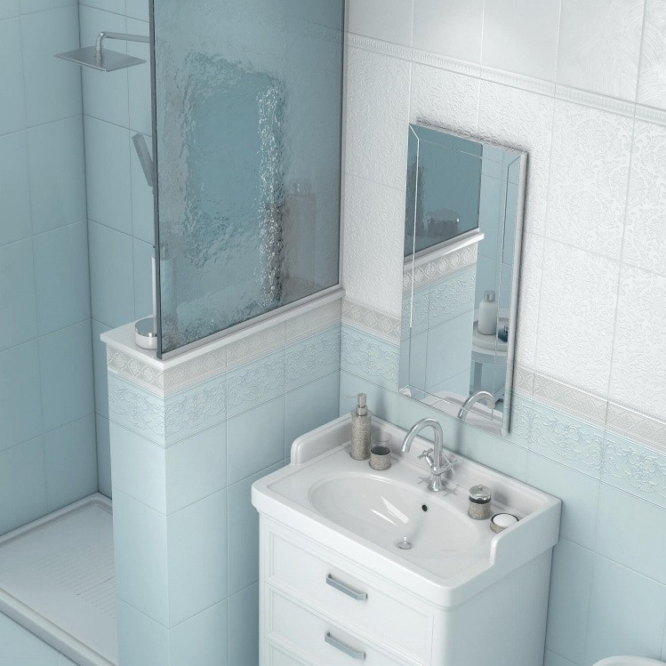 Плитка керамическая Kerama Marazzi 6308 Петергоф структура белая 400х250 мм