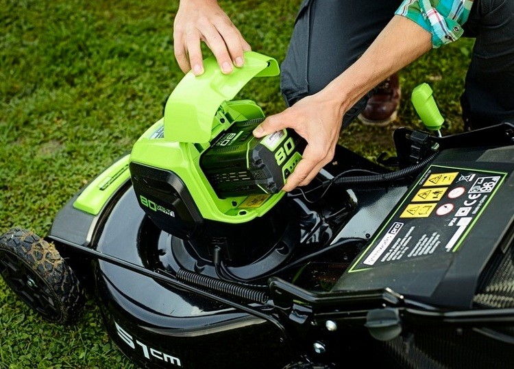 Газонокосилка аккумуляторная Greenworks GD80LM51SP без аккумулятора и зарядного устройства 