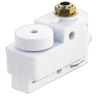 Адаптер для однофазного шинопровода Volpe UBX-Q121 K61 White 1 Polybag белый