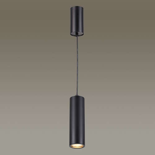 Светильник подвесной/накладной Odeon Light Vincere 3830/1C черный D60хH200 мм GU10 50W 220V
