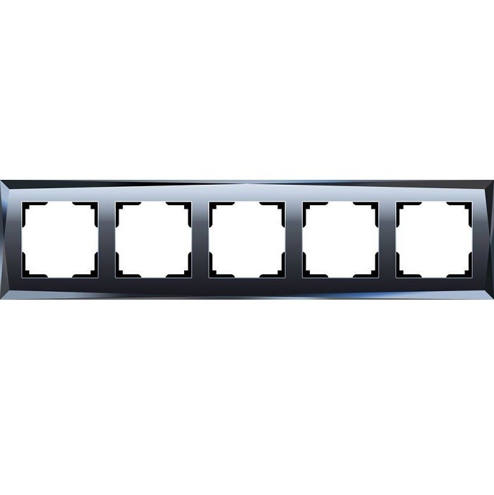 Рамка пятиместная Werkel Diamant WL08-Frame-05 черная