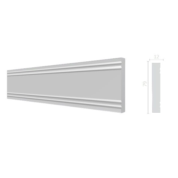 Молдинг из дюрополимера Decor-Dizayn 150 A 2000х80х12 мм