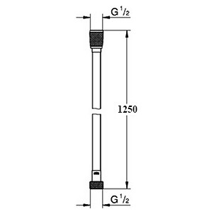 Душевой шланг Grohe Silverflex 26335000 125 см