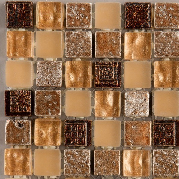Мозаика из стекла, мрамора и агломерата Natural Inka BDA-1521