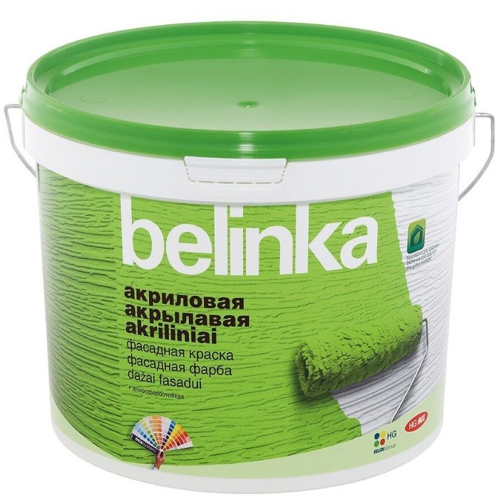 Краска фасадная Belinka В3 матовая 9,3 л