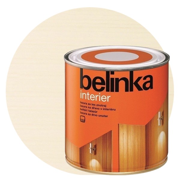 Пропитка для древесины Belinka Interier № 73 Cметаново-белый 0,75 л