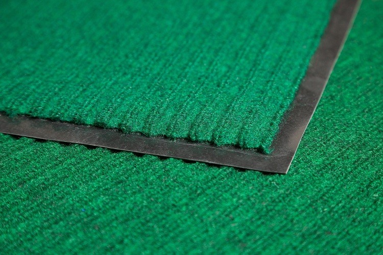 Коврик влаговпитывающий Double Stripe Doormat зеленый 600х900 мм