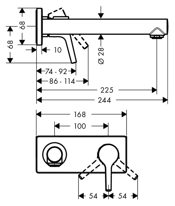 Смеситель для раковины Hansgrohe Talis S 80 72111000