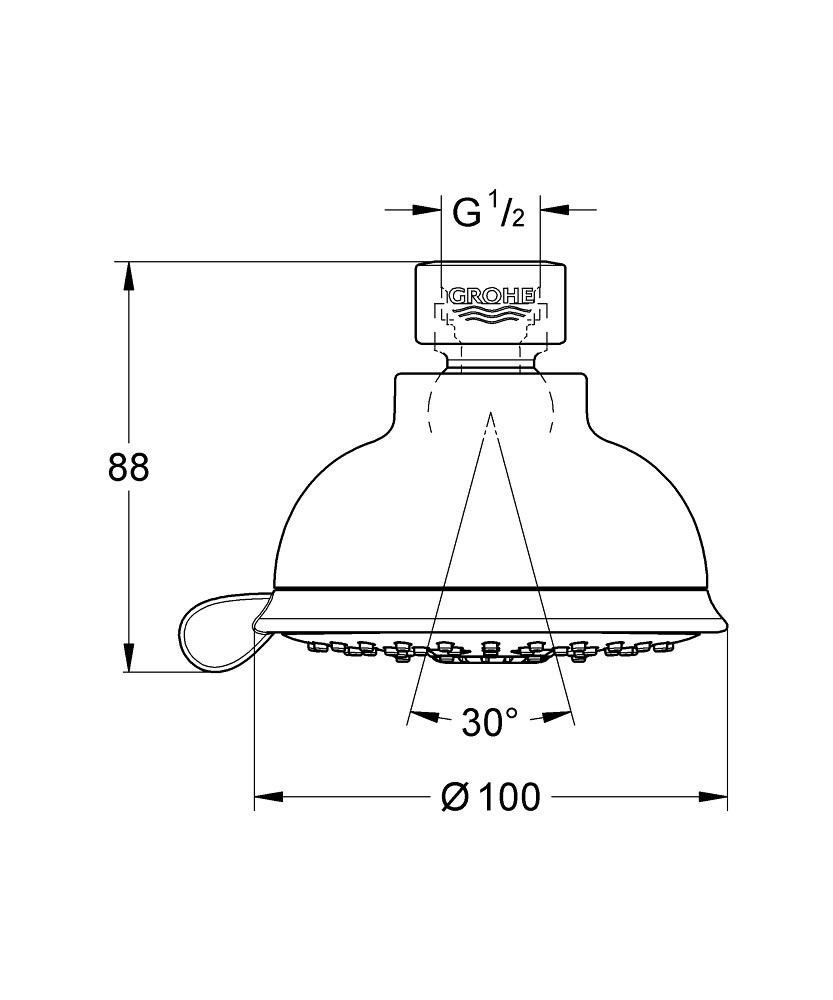 Верхний душ Grohe New Tempesta Rustic 27610001