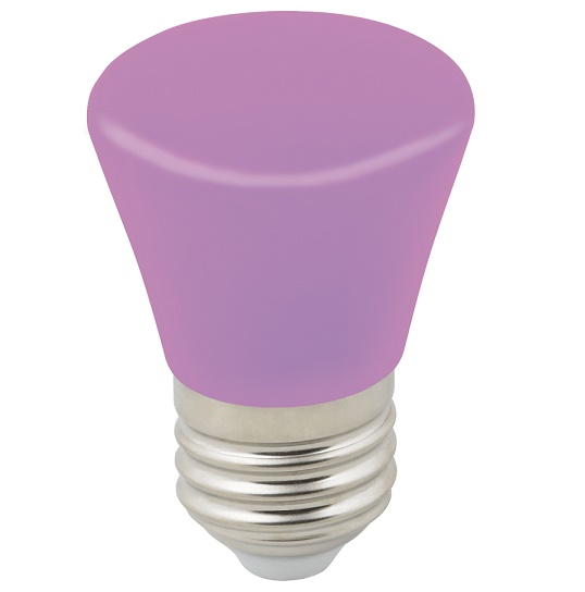 Лампа светодиодная Volpe Decor Color LED-D45-1W/PURPLE/E27/FR/С Bell фиолетовая матовая