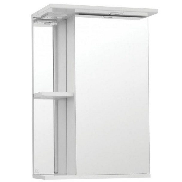 Зеркальный шкаф Style Line Эко Стандарт Николь-450/С белый