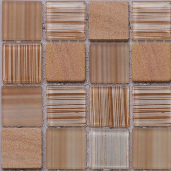 Мозаика из стекла и мрамора Natural Madras MSD-427