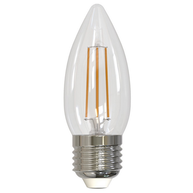Лампа светодиодная Uniel Air LED-C35-5W/WW/E27/CL/DIM GLA01TR диммируемая прозрачная 3000K