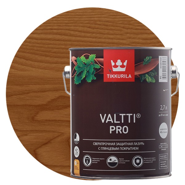 Антисептик Tikkurila Valtti Pro тик 2,7 л