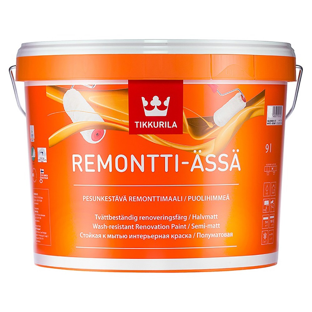 Краска для интерьеров Tikkurila Remontti Assa A 9 л
