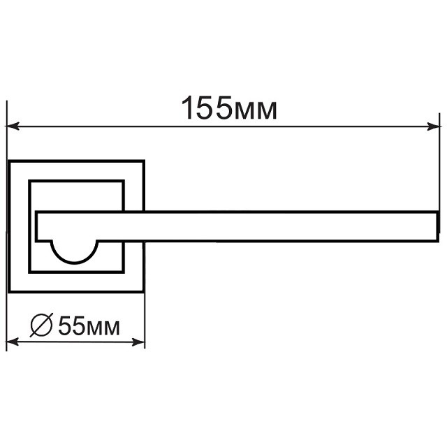 Ручка дверная Palladium Oscar SC/CP