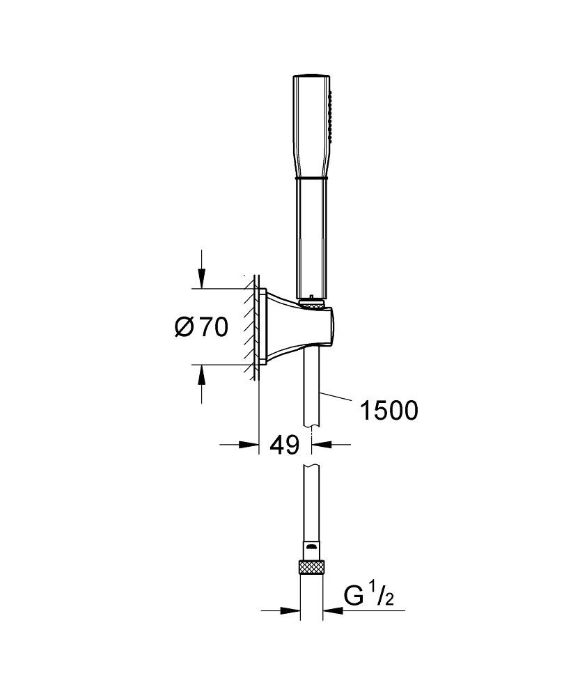 Душевой набор Grohe Grandera Stick 27993000