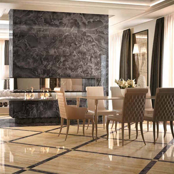 Керамогранит Atlas Concorde Supernova Onyx Black Agate Lappato 590х590 мм