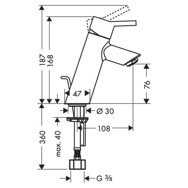 Смеситель для раковины Hansgrohe Talis S2 32040000