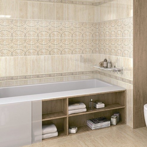 Плитка керамическая Kerama Marazzi 3363 Травертин напольная бежевая 302х302 мм