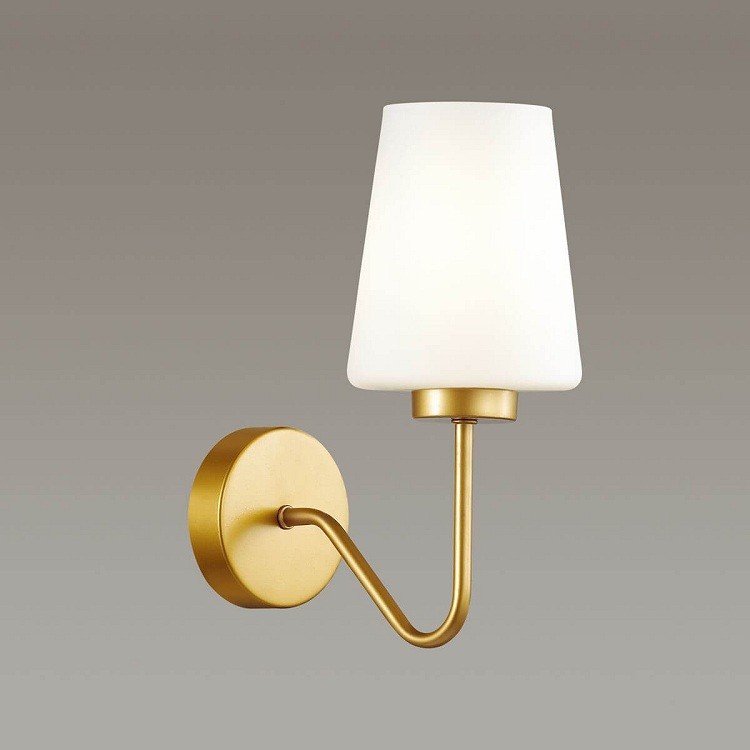 Бра Lumion Olivia 3791/1W белый/золото E27 60W