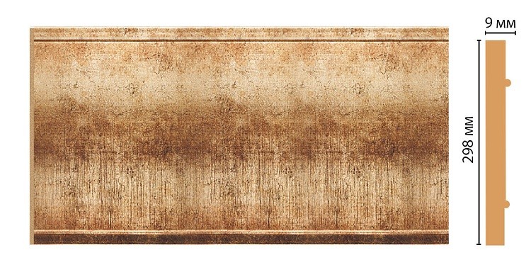 Панель декоративная Decomaster Золото B30-126 2400х298 мм