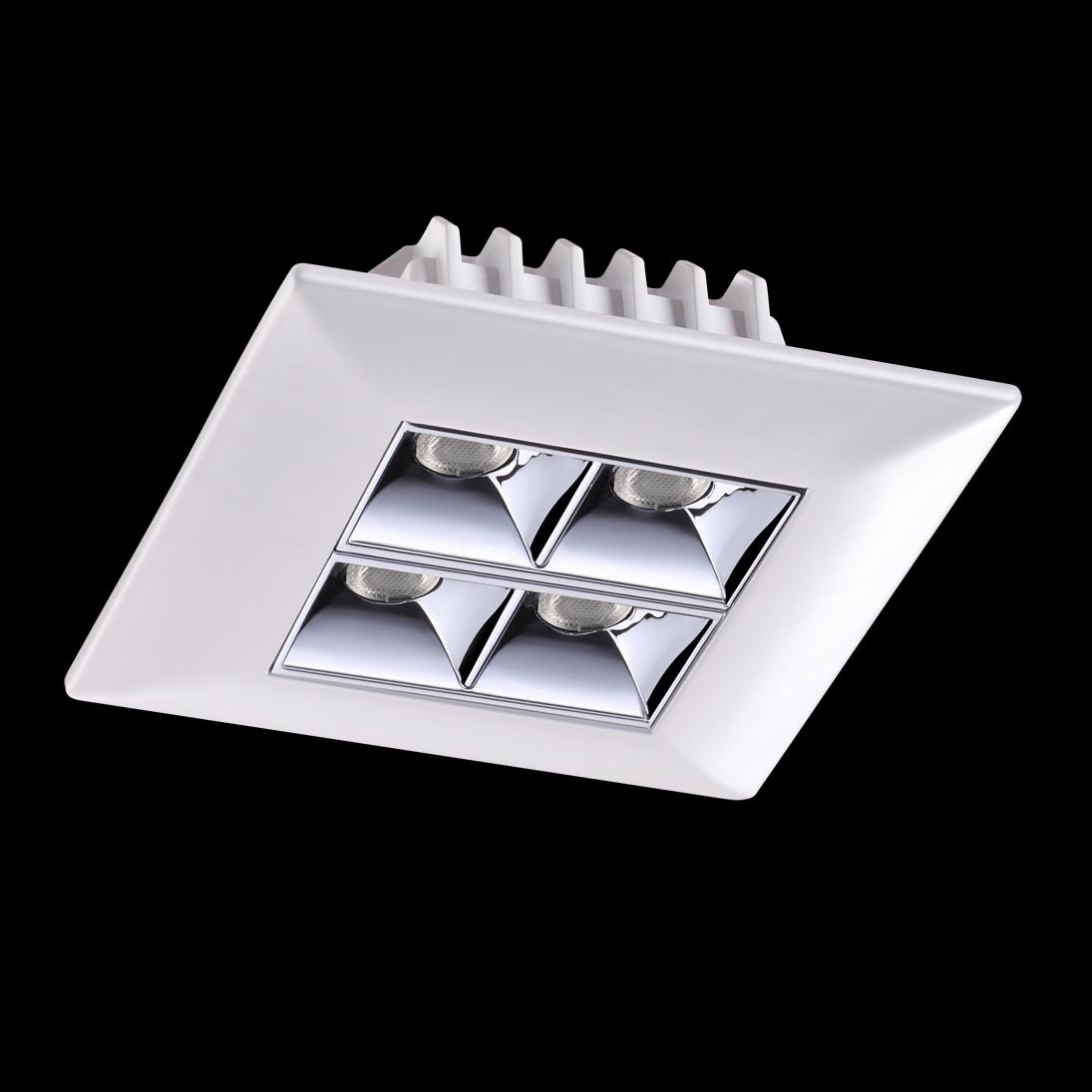 Светильник встраиваемый светодиодный Novotech Antey 357833 белый/хром 3000К 10W 110-265V