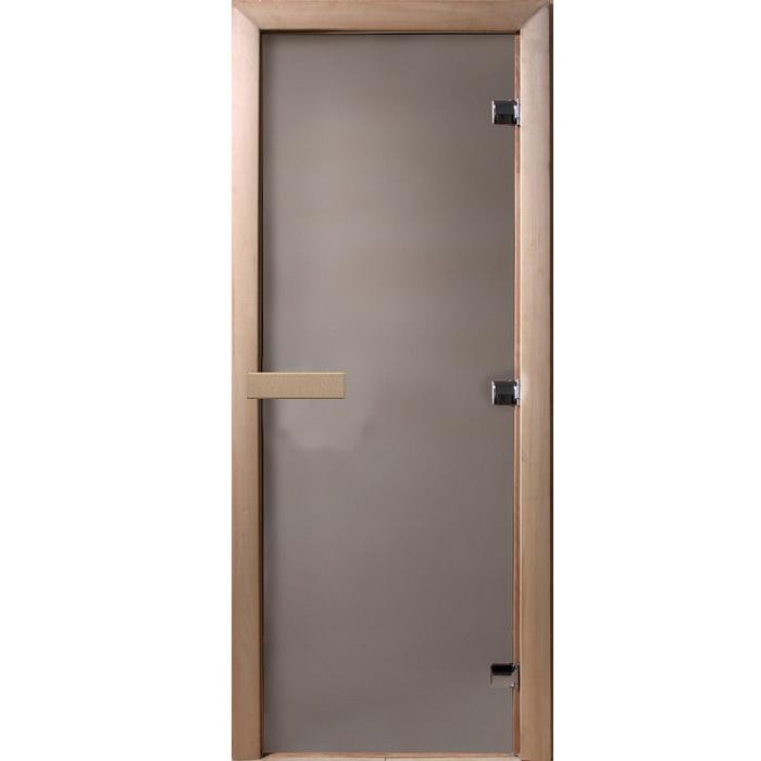 Дверь для сауны стеклянная Doorwood DW00028 сатин 800х2100 мм 