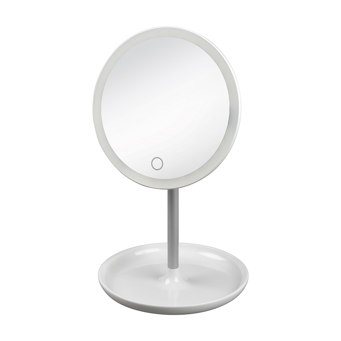 Светильник-зеркало настольный Uniel TLD-590 White LED 4W аккумуляторный с сенсорным выключателем