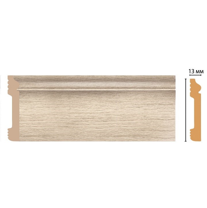 Плинтус из дюрополимера Decomaster D005-72 2400х80х13 мм