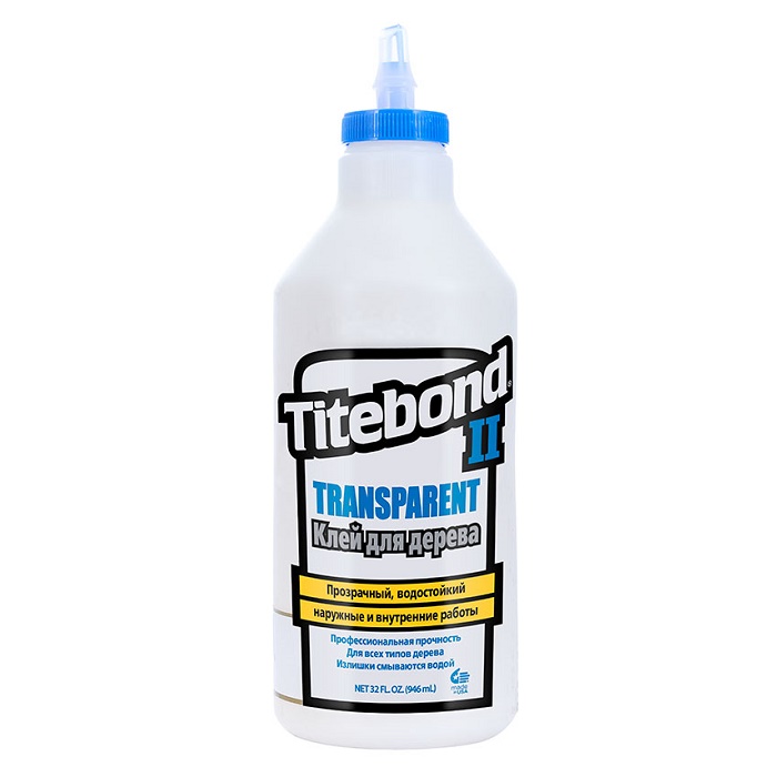Клей столярный Titebond II Transparent Premium Wood Glue 946 мл