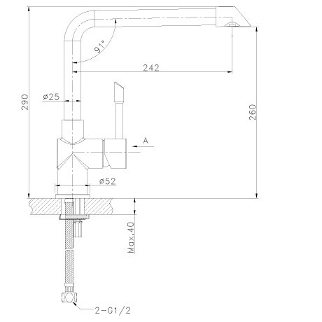 Смеситель для кухни Lemark Expert LM5074S