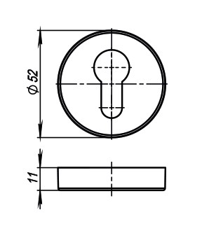 Накладка под цилиндр Armadillo Cylinder ET URB CP-8