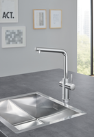 Смеситель для кухни Grohe Red Duo New 30327001 с водонагревателем