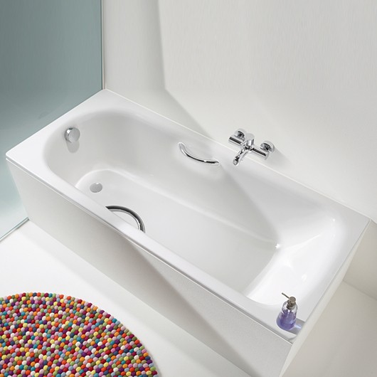 Ванна стальная Kaldewei Saniform Plus Star 333 160x75 см белая с отверстиями под ручки