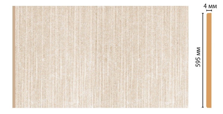 Панель декоративная Decomaster Перламутр-Винтаж G60-18 2400х595 мм