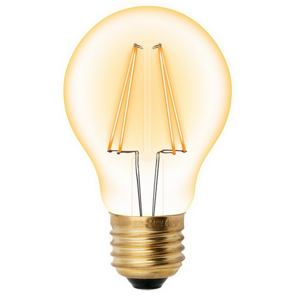 Лампа светодиодная Uniel Vintage LED-A60-6W/GOLDEN/E27 GLV21GO