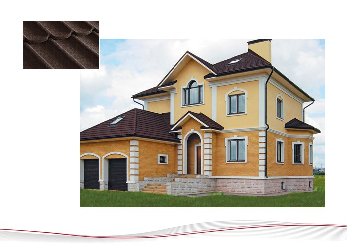 Черепица композитная Metrotile Mistral коричневая
