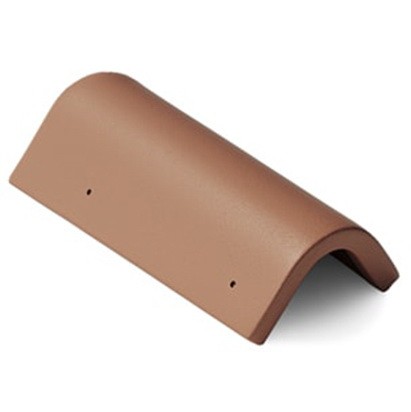 Черепица боковая цементно-песчаная Braas универсальная 420х223 мм коричневая