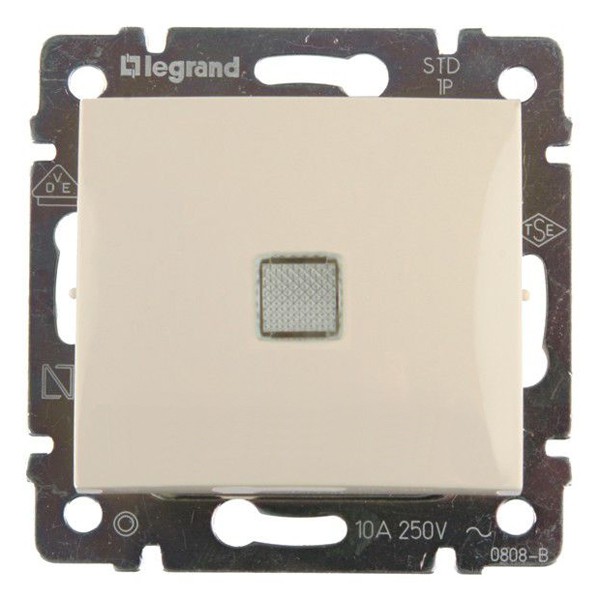 Механизм переключателя Legrand Valena 774326 одноклавишный с индикатором Слоновая кость
