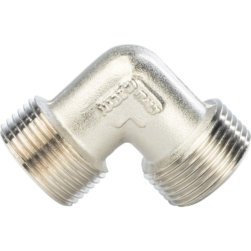 Угольник Stout SFT-0010-000034 3/4 дюйма никелированный с наружной резьбой