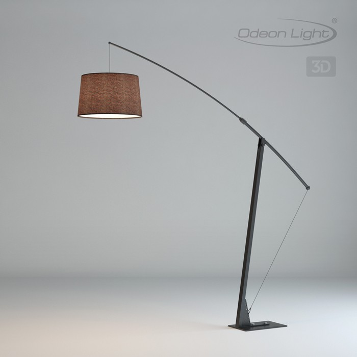 Торшер Odeon Light Bronx 4061/1F черный E27 60W 220V