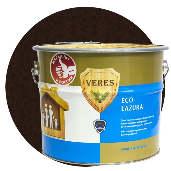 Пропитка для древесины Veres Eco Lazura № 9 Палисандр 6 л