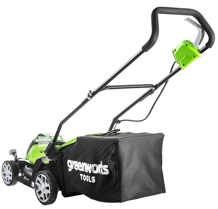 Газонокосилка аккумуляторная Greenworks G40LM35 без аккумулятора и зарядного устройства