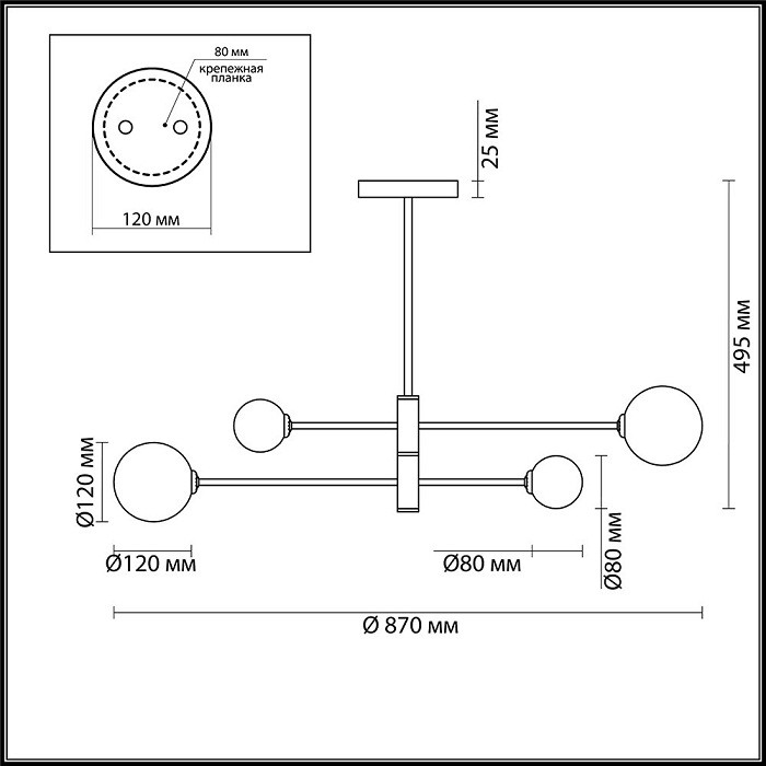 Люстра подвесная Lumion Estelle 4418/4C золотая G9 4х40W 220V
