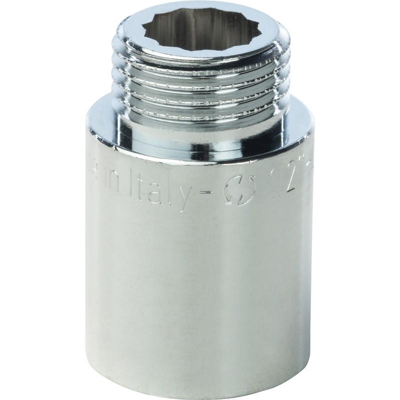 Удлинитель Stout SFT-0002-001230 1/2 дюйма 30 мм хромированный с внутренней и наружной резьбой